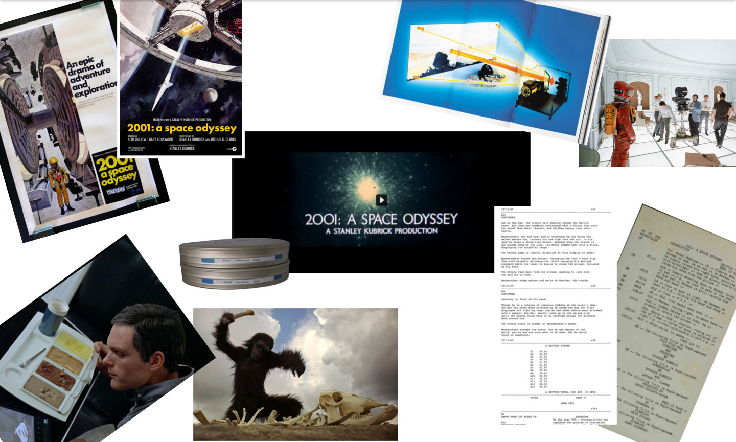 Figure 1: “2001: A Space Odyssey” – Connect the movie with film posters, making of... scenes, screenplay and film stills