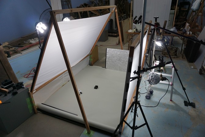 Figure 7: Handmade photo studio for Danjiri elements