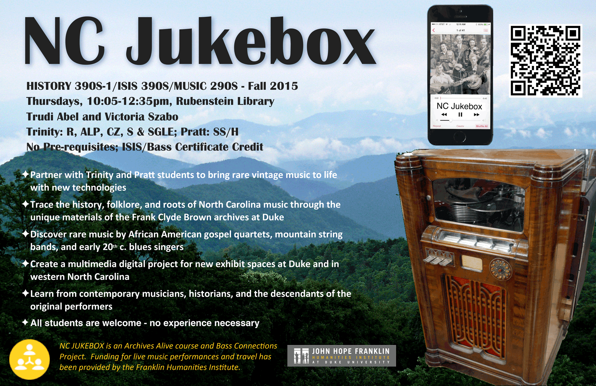 Figure 1. NC Jukebox Project Advertisement