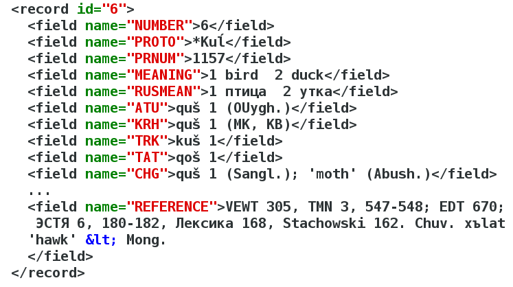 Fig. 1: XML snippet