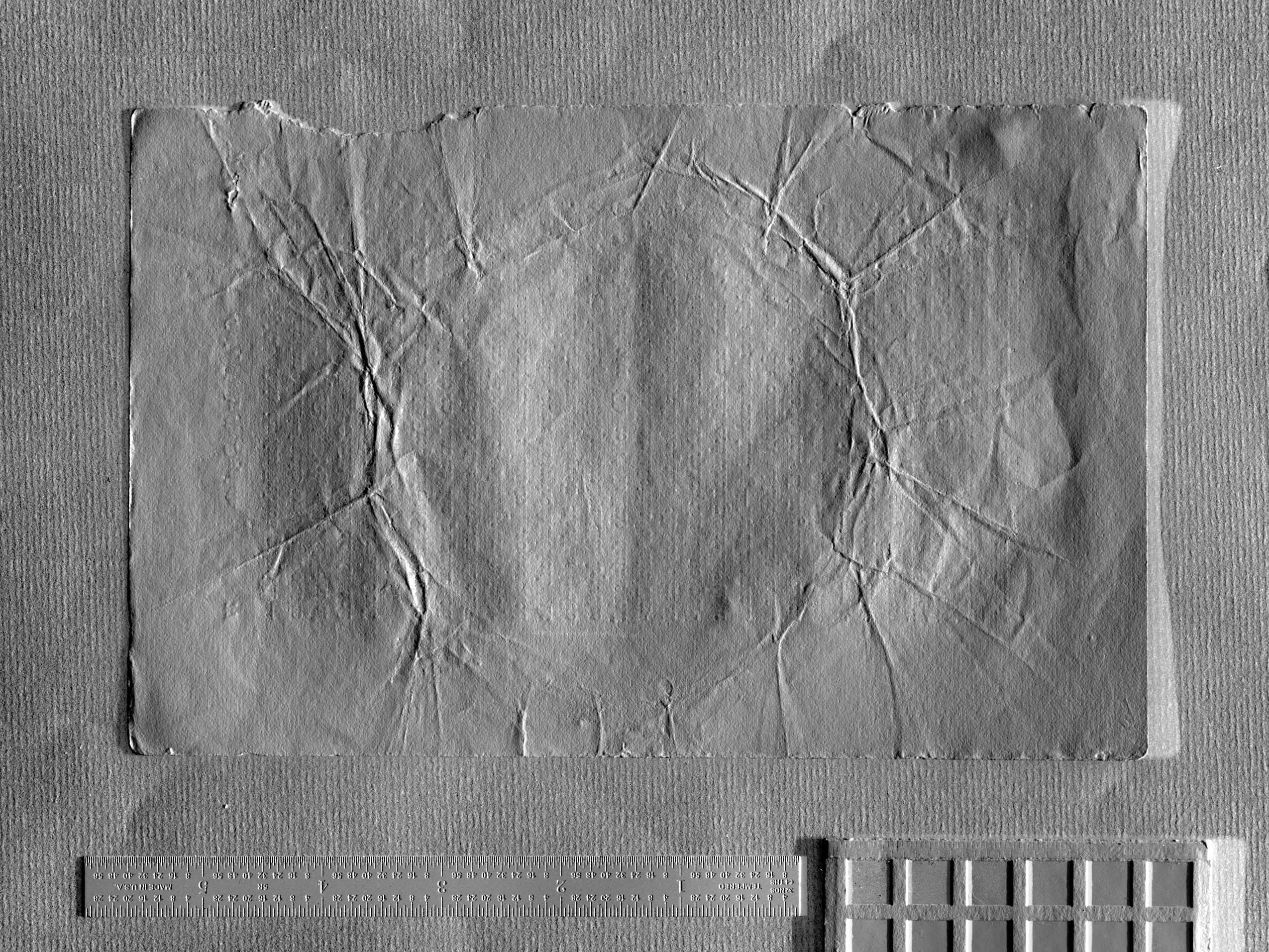 Figure 2. Page XXXV of Livingstone’s 1870 Field Diary with topography illuminated by spectral image processing. Copyright National Library of Scotland. CC BY-NC 3.0